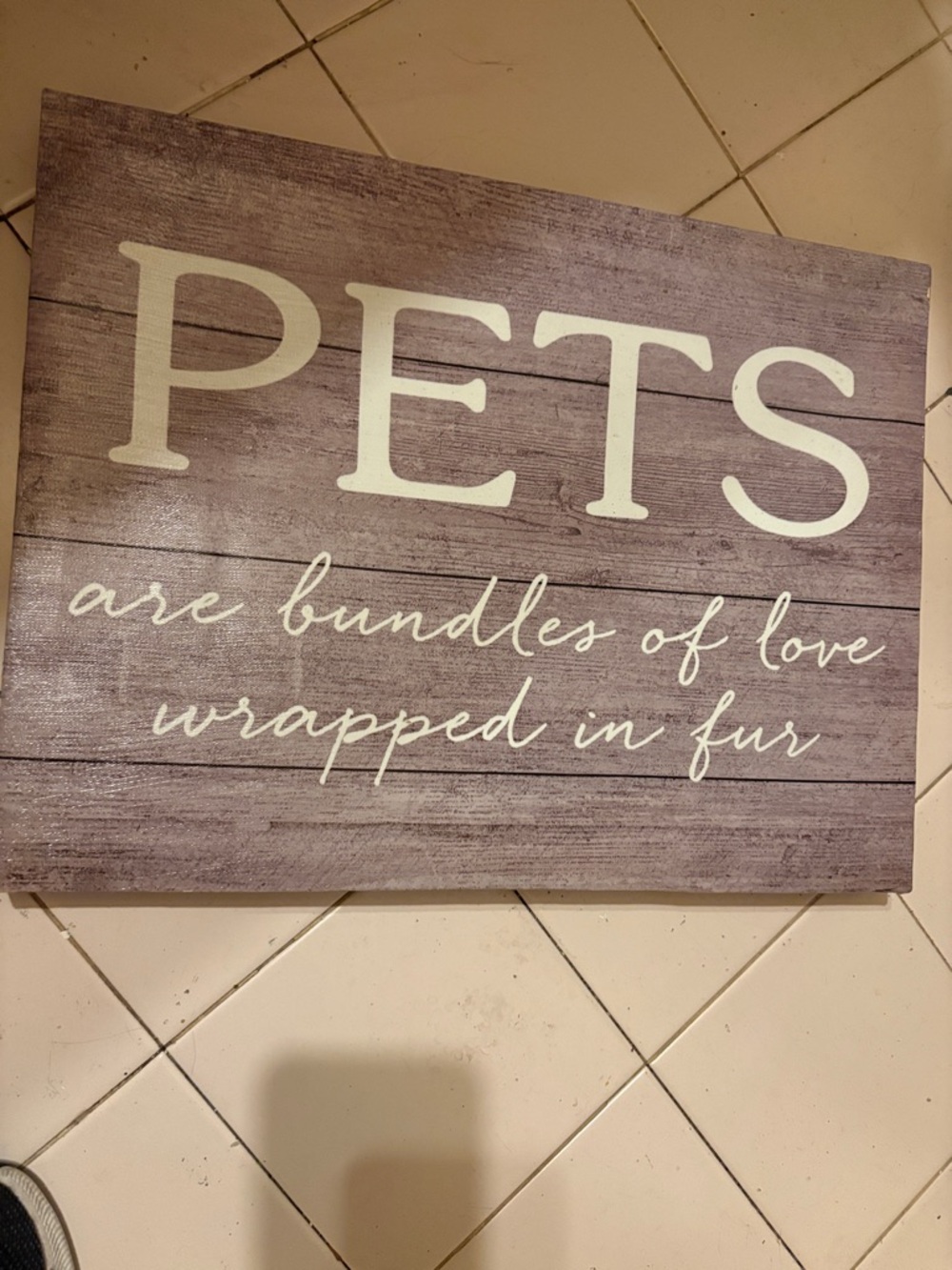 **. FREE**Pets Wall  Art in Canvas
